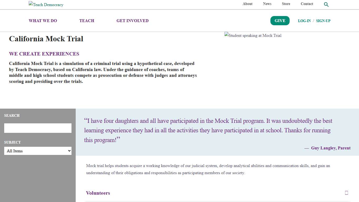 Mock Trial - Teach Democracy